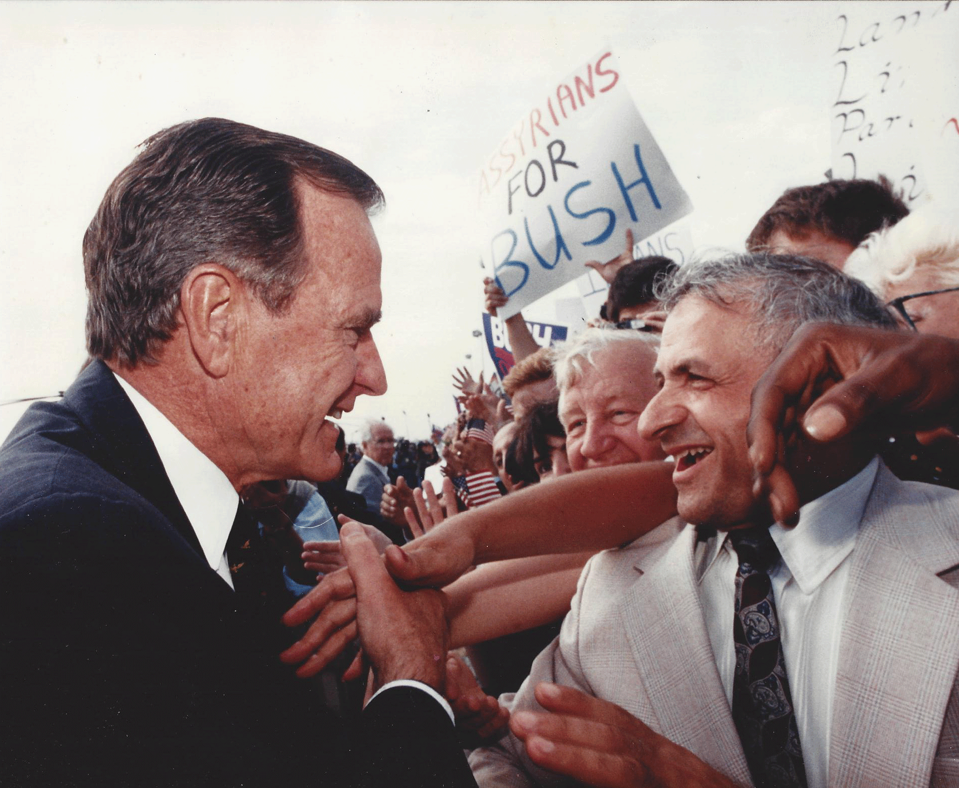 President-Bush-Greeting-Sam-at-State-Fair