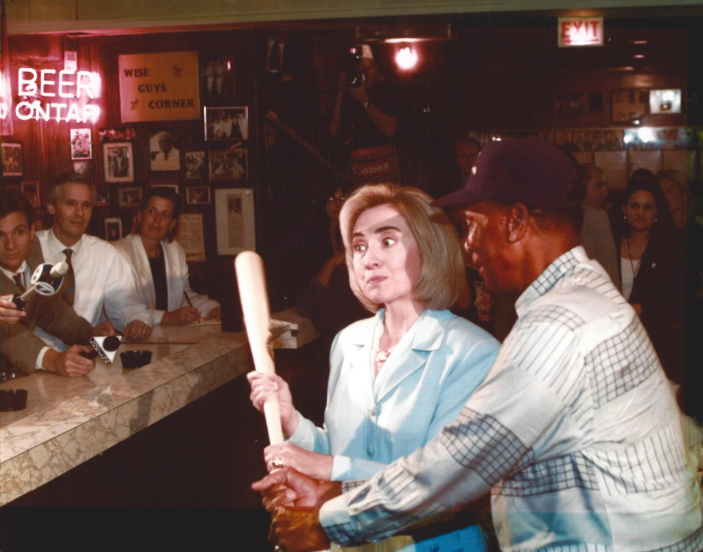 Hillary-with-Ernie-Banks-at-Michigan